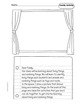 Living and Non-Living: Family Activity