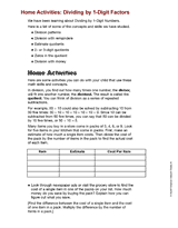 Home Activities: Dividing by 1-Digit Factors