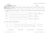 Math Warm-Up 25 for Gr. 1 & 2: Numbers and Numeration