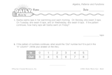 Math Warm-Up 224 for Gr. 3 & 4: Algebra, Patterns & Functions