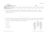 Math Warm-Up 77 for Gr. 5 & 6: Operations