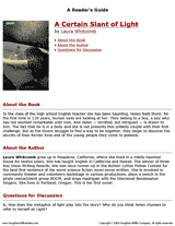A Reader's Guide for A Certain Slant of Light