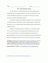 Auld Alliance Essay