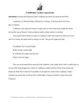 Candlemas Reading Comprehension