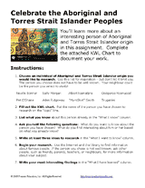 Writing Biographies: Celebrate Aboriginals