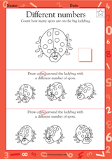 Different Numbers of Spots